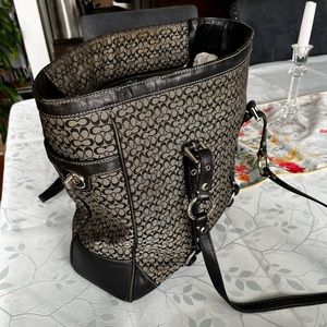 Authentic Coach Monogram Tote Bag